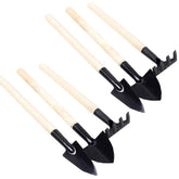 Eshylala mini triangle shovel with hardwood handle for seedling transplanting.