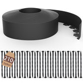 ESOHOT 4-inch edging roll defines lawn borders with a sleek black finish.