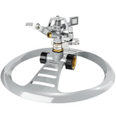 ESOW metal pulsating sprinkler with heavy base for stable watering