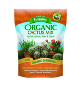 Espoma cactus potting soil mix bag ready for container planting promotes healthy root growth.