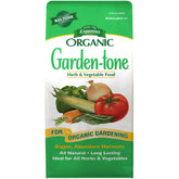 Espoma Garden-Tone bag front view, an organic fertilizer for vegetables.