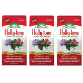 Espoma Holly-Tone 4lb bag showing slow-release organic fertilizer for acid-loving plants.