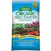 Espoma seed starter soil bag close-up for reliable seed germination