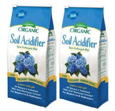 Espoma Soil Acidifier pack-2 indicating organic gardening suitability.