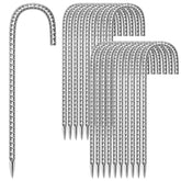 ESSFF 12-inch ground stake with J-shape hook for sturdy outdoor support.