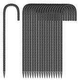 ESSFF 18-piece J-shape stake in galvanized steel for strong outdoor anchoring.