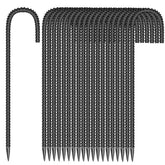 ESSFF galvanized ground stake 12-inch J-shape for secure outdoor anchoring.