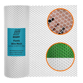 ESSFF Pet and Garden Safeguard white netting roll protects poultry and pets outdoors.