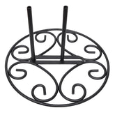 ESTTOP garden flag stand base front view for stable outdoor display