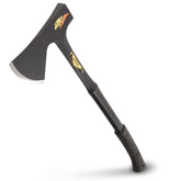 Estwing Camper's Axe E45ASE with polished head and 26-inch length for precise chopping.