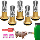 ETCYAOXIN pig water nipple for barrel kit enables precise drinking for pigs