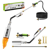 etoolab propane torch weed burner ignition shows quick start for outdoor weeding tasks.