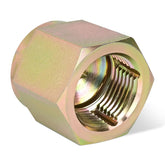 ETZ faucet thread cleaner hex adapter on outdoor faucet for leak prevention.