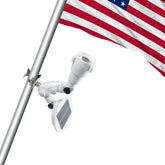 Etzeaxus solar flag light with PC crystal head for bright, even night illumination
