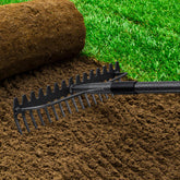 EUIJOIP 49-inch rake with double-sided head for versatile cleanup