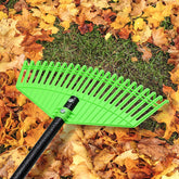 EUIJOIP leaf rake with a 16.5-inch head for fast leaf collection
