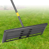 EUIJOIP professional lawn leveling rake with wide 30x10in surface for faster leveling.