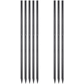 EUOKOK metal rebar stake 36-inch with chisel point for secure ground anchoring.