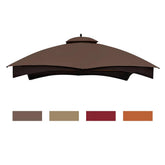 Eurmax replacement canopy top for Lowe's Allen Roth gazebo, brown, precise fit.