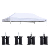 Eurmax replacement top cover for 10x20 canopy, durable weather-ready protection.