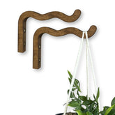 EvenWood wavy wall planter 6in set creates a stylish indoor plant wall.