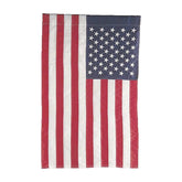 Evergreen Flag two-sided applique close-up showing vibrant colors for outdoor display.