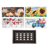 Evergreen Flag Sassafras doormat tray with inserts, low-profile and durable