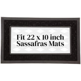 Evergreen Flag Sassafras mat tray at the front door adds curb appeal and weather protection.