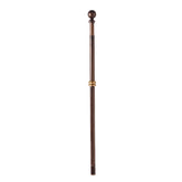 Evergreen Flag telescoping bronze pole ready for wall-mounted flag display