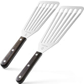 EXAIEW fish spatula set, large size, flexible blade ideal for burgers and pancakes.