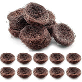 Exasinine 5.5-inch artificial bird nest setup for crafts and seasonal decor