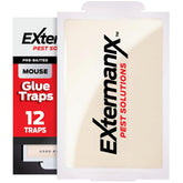 Extermanix mouse trap pack with strong adhesive, ready for home use.