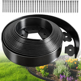 EXTRAEASY landscape edging kit defines flower beds with clean lines.