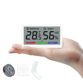 EYAEAP digital hygrometer LCD display showing quick room readings