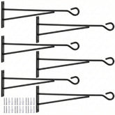Eyrosa 8-inch hanging plant hook bracket on a balcony railing keeps pots secure.
