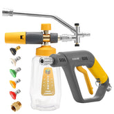 EZALOR foam cannon kit assembled for easy car washing and compact storage.