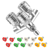 EZALOR triple nozzle set package showing multi-angle cleaning options