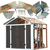 EZBUILDER 50% stronger brackets reinforce truss connections for durable framing