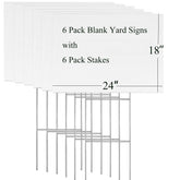 FAAYUCK blank yard sign 18x24 front view ready for customization.