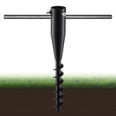 FactionGarden umbrella stand ground anchor securing a beach umbrella against wind