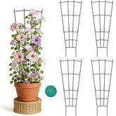 FAFTFTDY fan shape trellis supports ivy and pothos for vertical growth