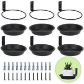 FAHAWEL 6-inch wall-mount plant holder displaying a compact plant on indoor wall