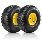 FAHKNS 20x8-8 rear tire assembly for riding mowers, durable for steady mowing performance.