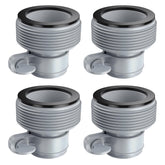 Fairooth Type B pool hose adapter 4-pack fits 1.5-inch hoses.