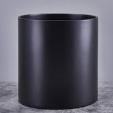 FaithLand 12-inch fiberstone planter front view highlights a light, modern display for chic indoor spaces.
