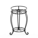 FaithLand plant stand top view showing compact two-tier layout for space-saving display