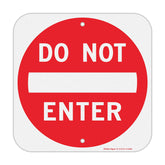 Faittoo Do Not Enter sign on red reflective plate enhances visibility from afar.