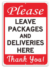 Faittoo Please Leave Sign front view with bold lettering for clear delivery instructions