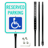 Faittoo reserved parking sign with 54-inch stake enhances outdoor visibility