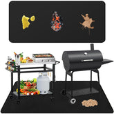 Falezern extra-large under-grill mat shields decks from grease and spills beneath a large grill.